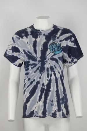Santa Cruz tie dye t-shirt - Blue and white - S