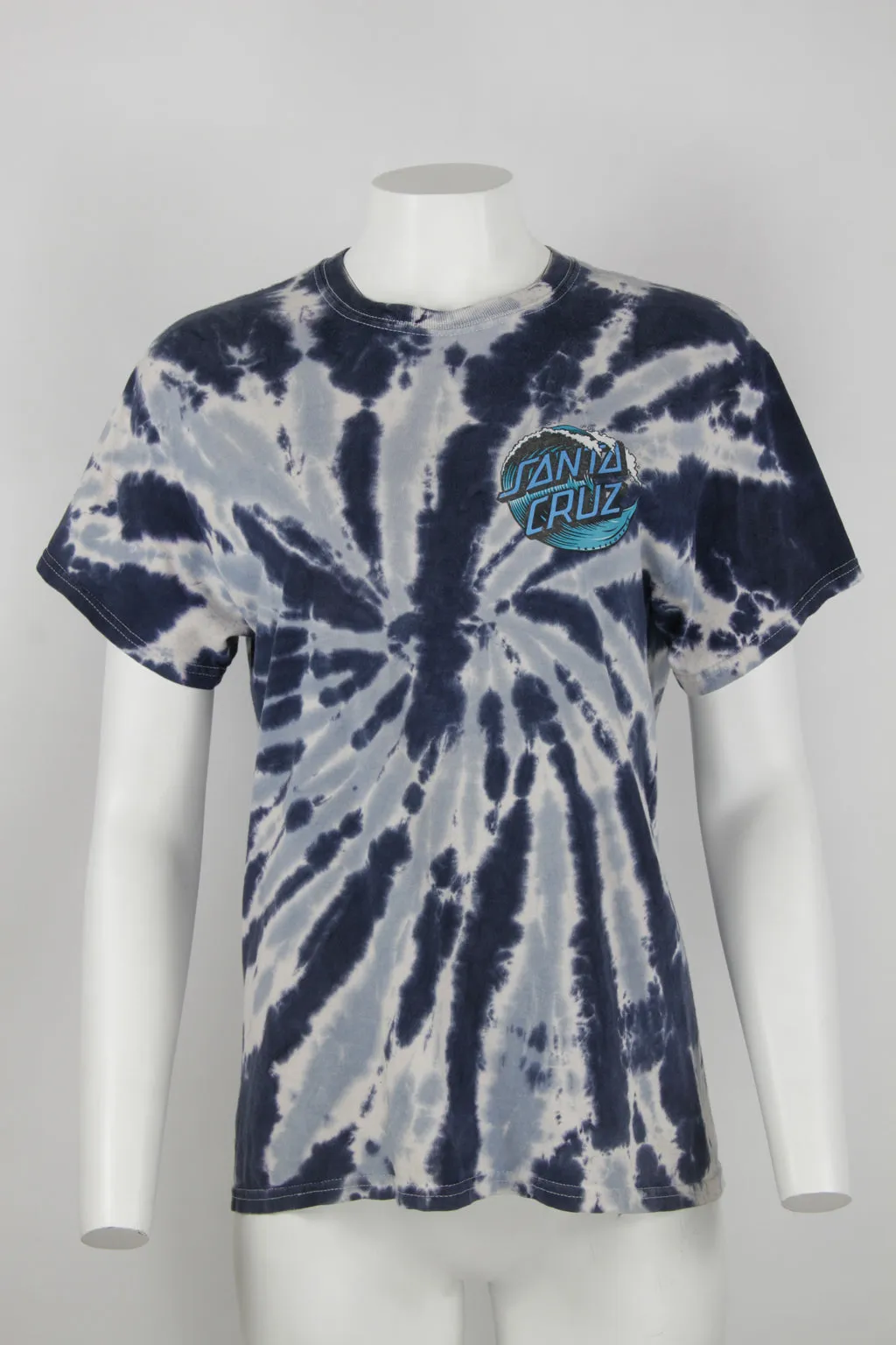 Santa Cruz tie dye t-shirt - Blue and white - S