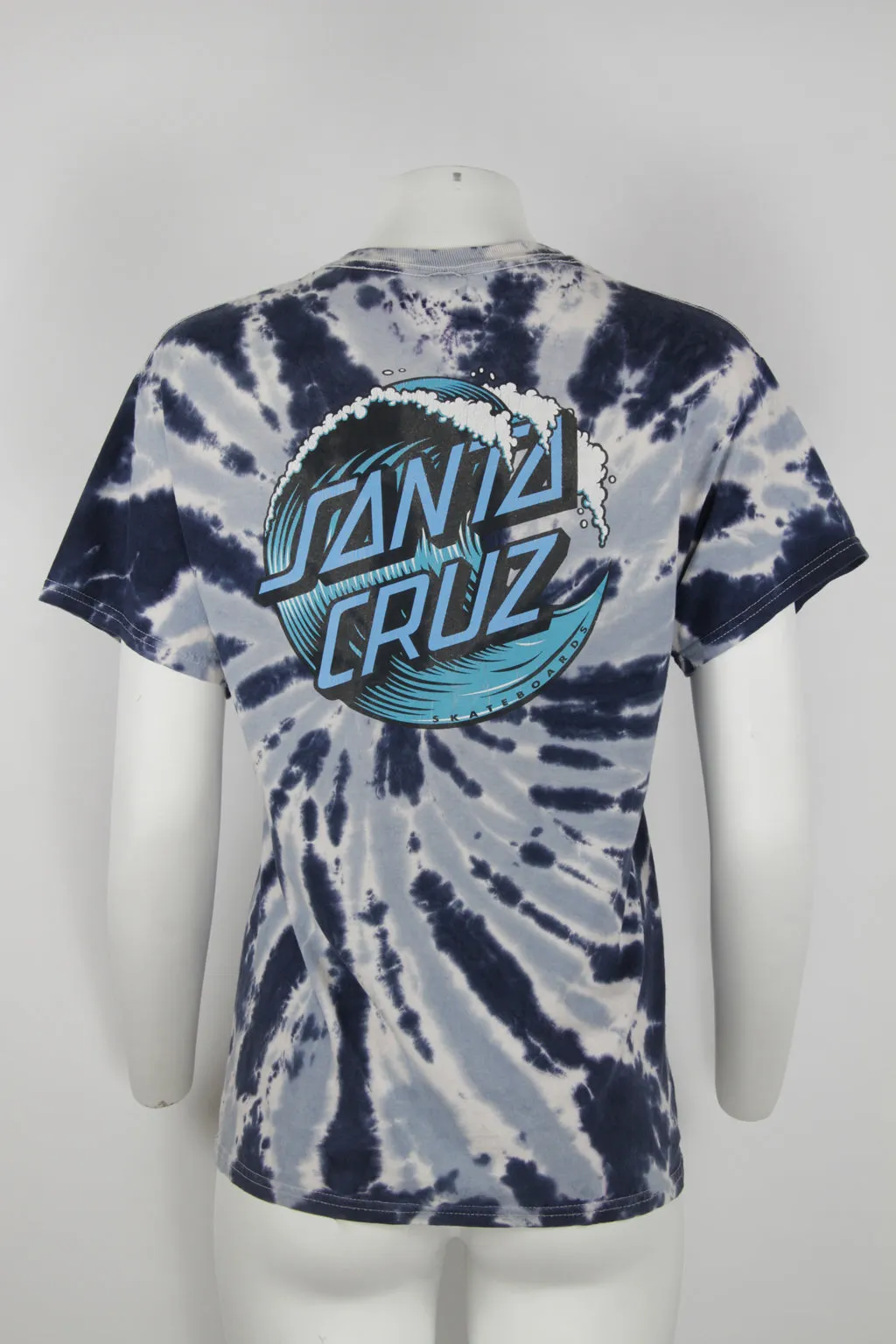 Santa Cruz tie dye t-shirt - Blue and white - S