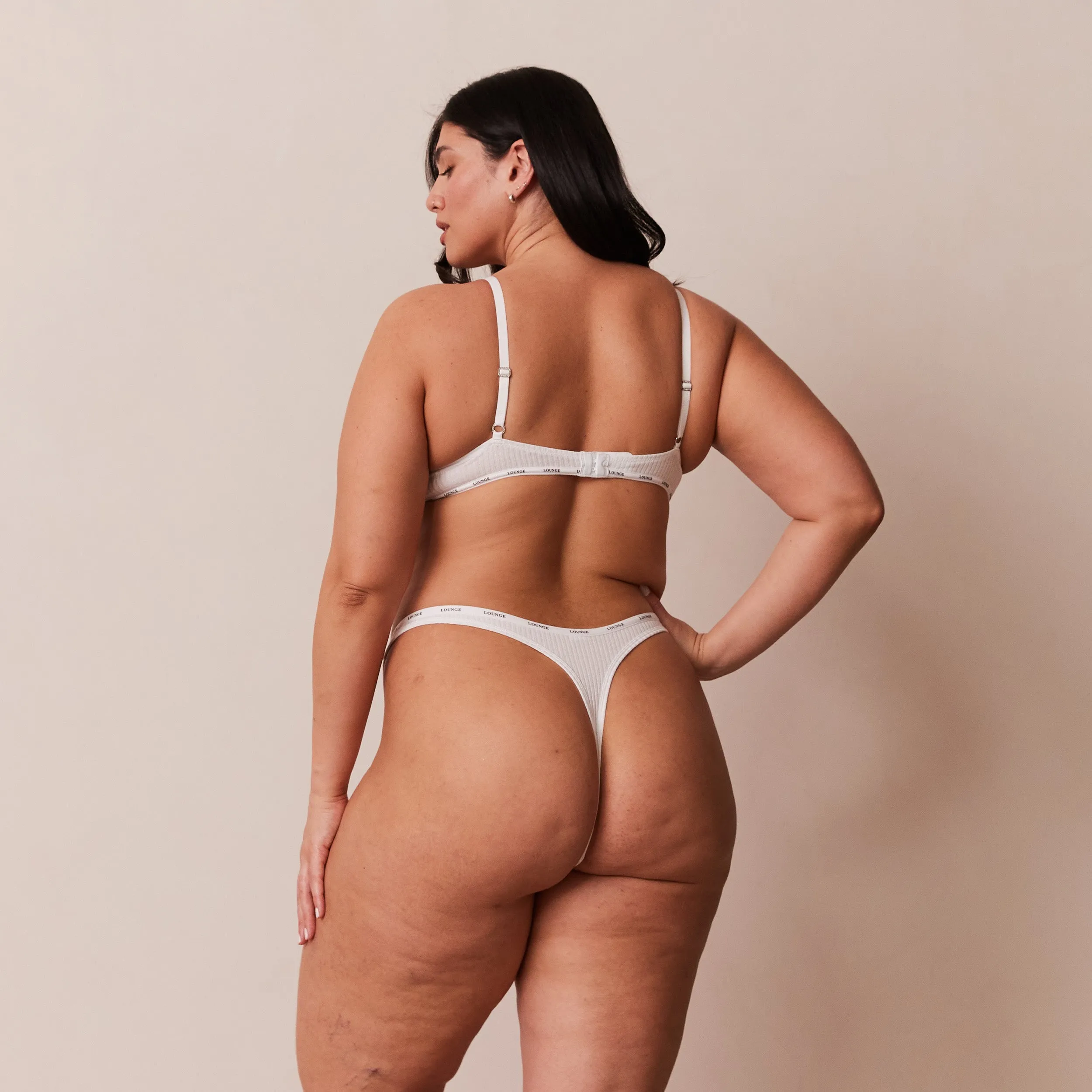 So Soft Ribbed T-Shirt Bra  - White