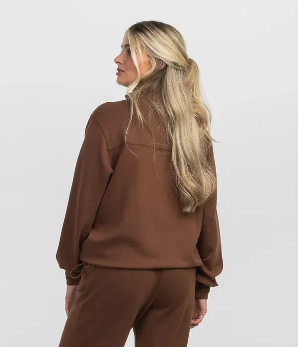 Southern Shirt AstroKnit Performance Quarter Zip - Espresso