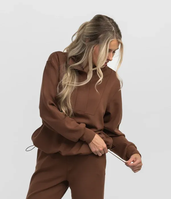 Southern Shirt AstroKnit Performance Quarter Zip - Espresso