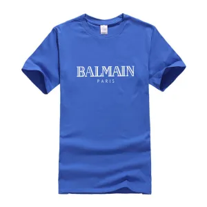 T Shirt Balmain Summer Fashion Brand Printed Men's and Women's Casual Cotton Short-Sleeved T-shirt