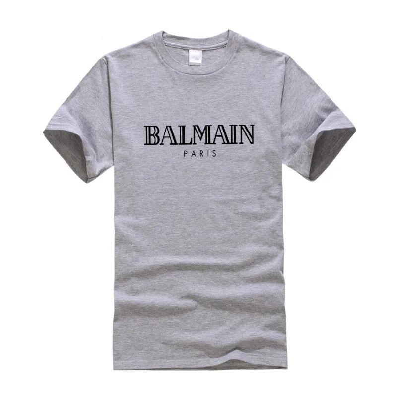 T Shirt Balmain Summer Fashion Brand Printed Men's and Women's Casual Cotton Short-Sleeved T-shirt