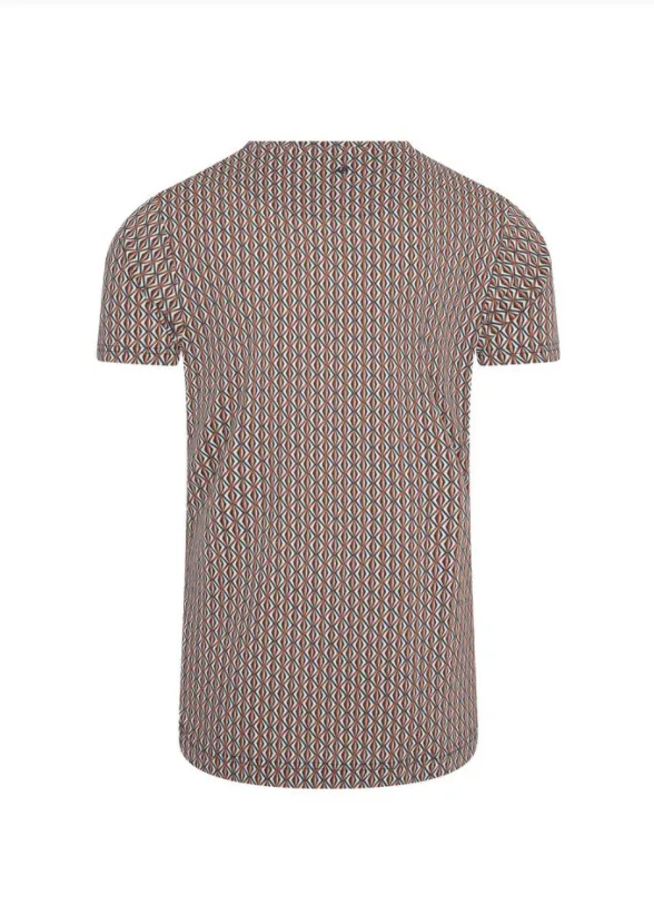 T-shirt met geometrische print | 4Funkyflavours men love tempo