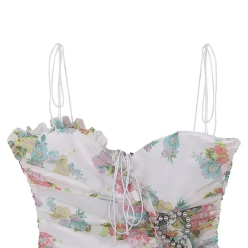 Women's Summer Casual Bodycon Floral Mini Dress