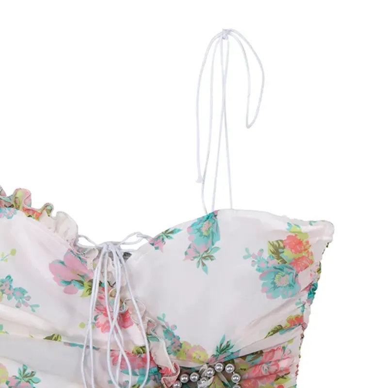 Women's Summer Casual Bodycon Floral Mini Dress