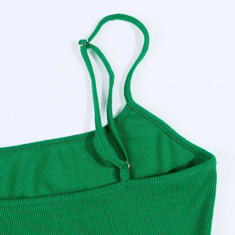 Women's Summer Casual Ribbed Elastic Dress