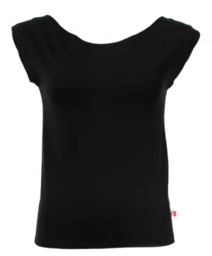 Zwarte basic top | Froy & Dind shirt ada black